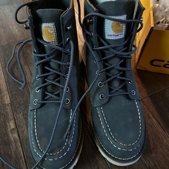 Carhartt Shoes - Carhartt Dark Gray 6” mix toe  Work Boots. Womens 8.